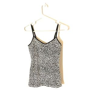 Express Best Loved Cupless Bra Leopard Cami